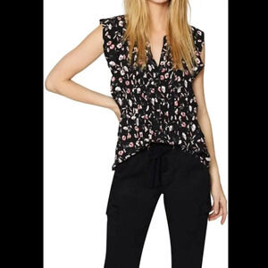 SANCTUARY Lillian Ruffled Floral Top